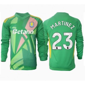 Aston Villa Emiliano Martinez #23 Målmand Replika Hjemmebanetrøje 2024-25 Langærmet